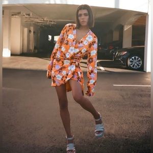 Zara Floral Satin Dress